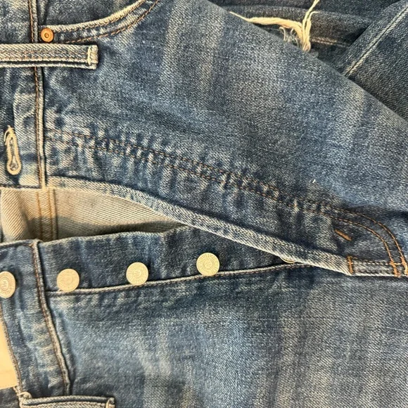 MOTHER Blue Distressed Boyfriend Jeans - Picture 7 of 10